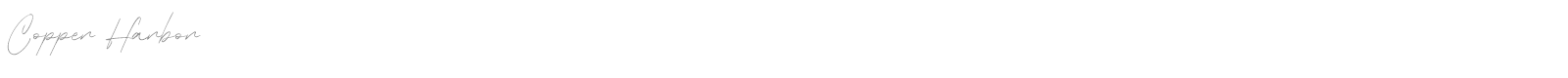 Copper Harbor font preview